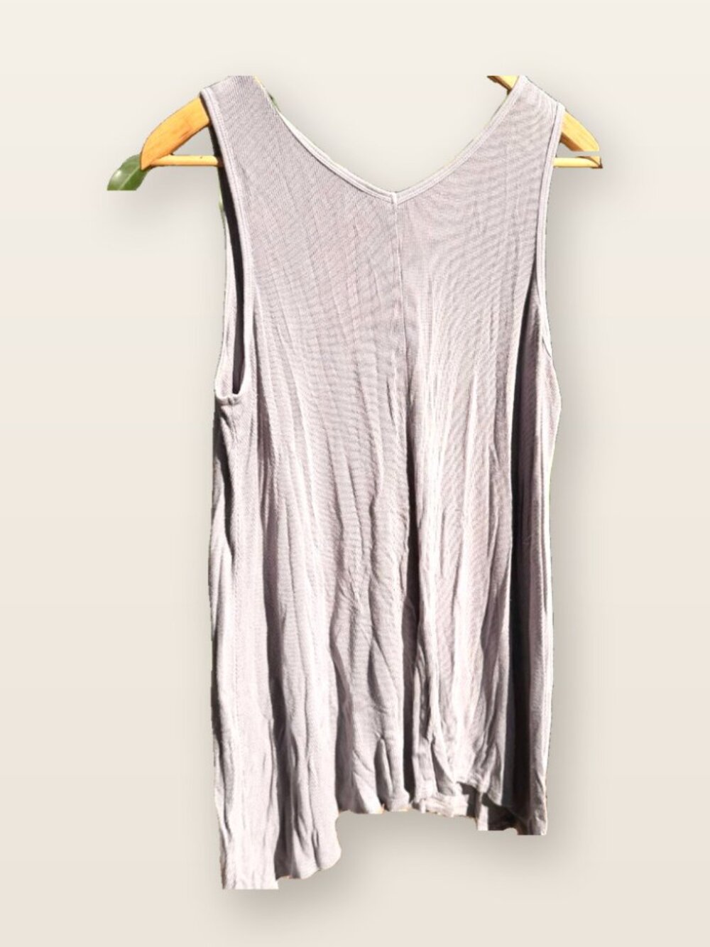 Heartstring Cream Boho Layering Tank Cami Women's L Neutral Boutique